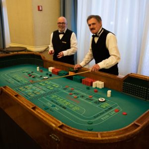 Individual Casino Game - Full Size Craps Table with 2 Dealers