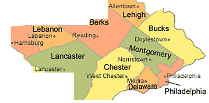 Pennsylvania Travel Fees Map