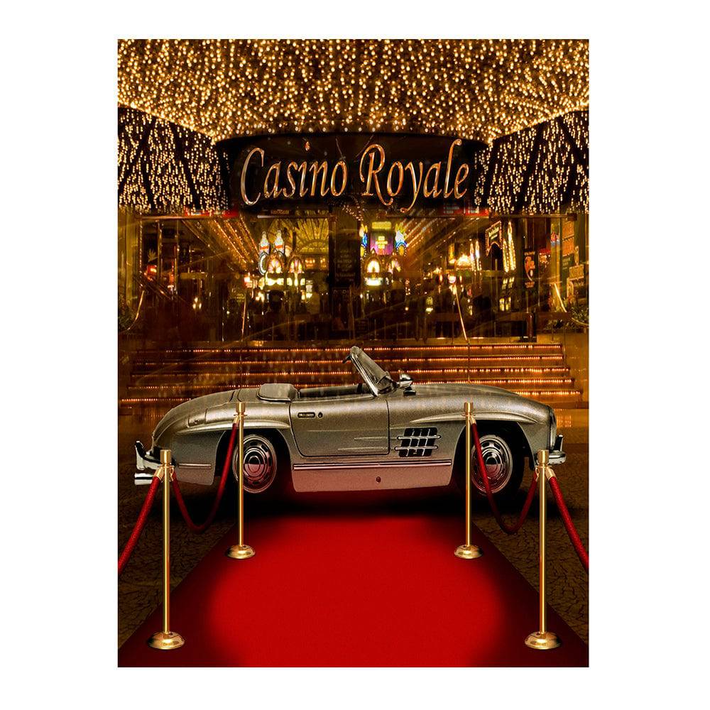 casino royale 007 james bond photo backdrop basic 6ft w x 8ft h w o floor 33050178420927